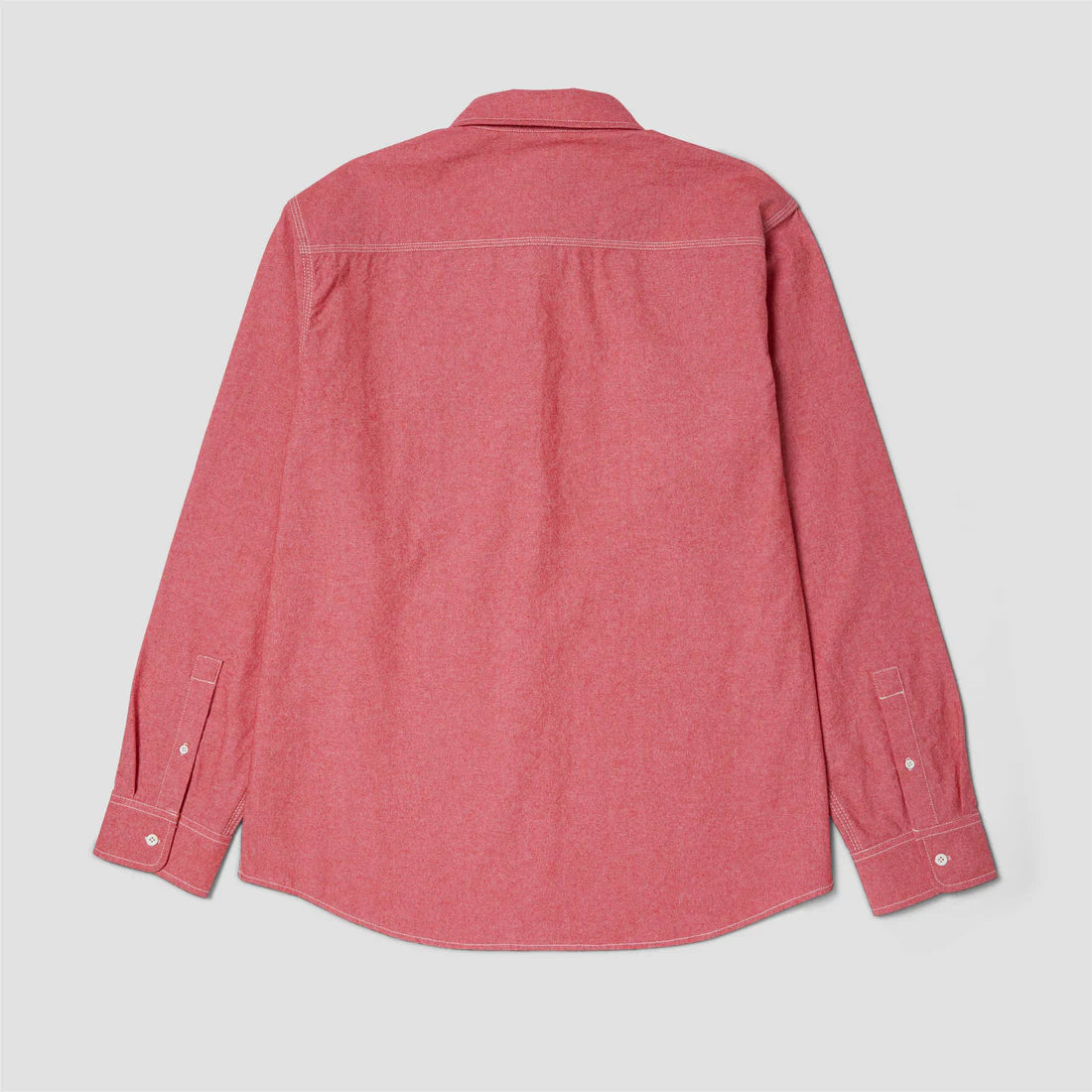CAMISA HUF | TOTAL ECLIPSE CHAMBRAY RED - Monduber Skate Shop