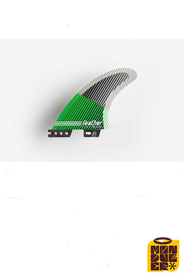 Quillas FEATHER FINS | Black Hexa Core Hc Green Click Tab - Monduber Skate Shop