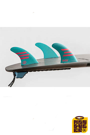 Quillas FEATHER FINS | Ultralight Epoxy HC Click Tab Light Blue - Monduber Skate Shop