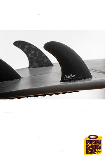 Quillas FEATHER FINS |  Fiberglass  Series Balck Click Tab - Monduber Skate Shop